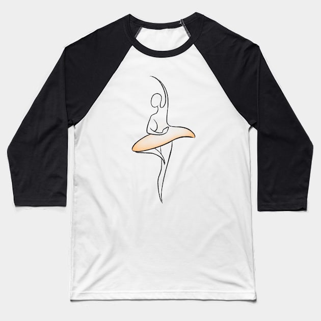 Ballerina Baseball T-Shirt by quenguyen